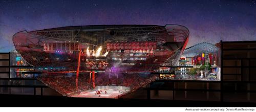 Ilitch Holdings Inc New Detroit Arena Concept Cross Section