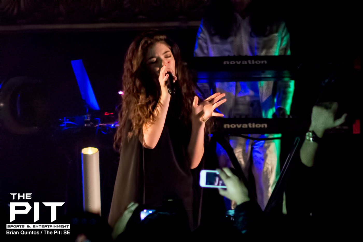 Lorde performing at The Fillmore Detroit in Detroit, Michigan, March 16, 2014.