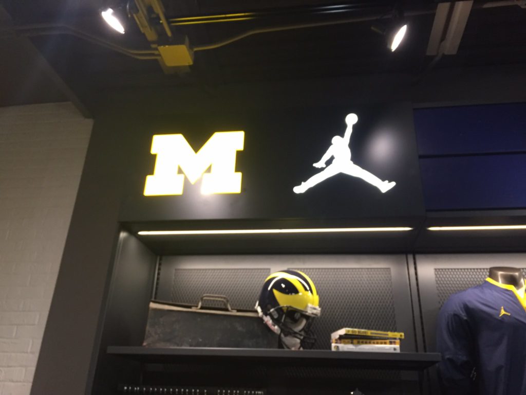 The University of Michigan and Nike began a 10-year partnership Monday at midnight with a massive unveiling party at The M Den in Ann Arbor. Topher Nowak/The Pit