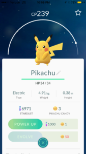 The Pit's overlord – Damien Dennis – caught a Pikachu very early in the release. Pikachu is one of the most popular Pokémon to date.