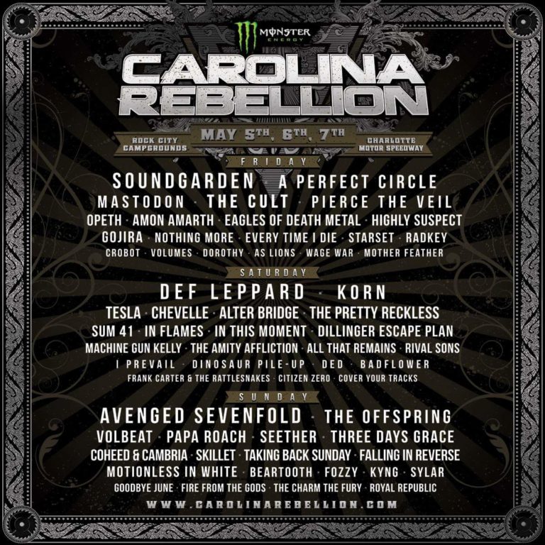 Carolina Rebellion unleashes stellar lineupCarolina Rebellion unleashes