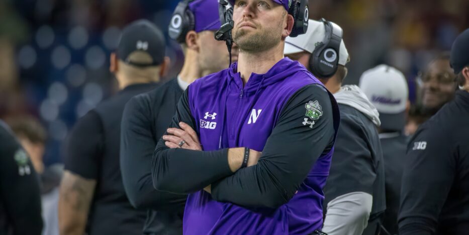 David Braun scans the field during the GameAbove Sports Bowl at Ford Field in Detroit on Friday, Dec. 26, 2025. The Wildcats won, 34-7. (Tony Patroske/TPM)