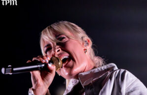 Vocalist Emily Haines of Metric performs at the Aragon Ballroom in Chicago on Friday, July 24, 2026. (Damien Dennis/TPM)